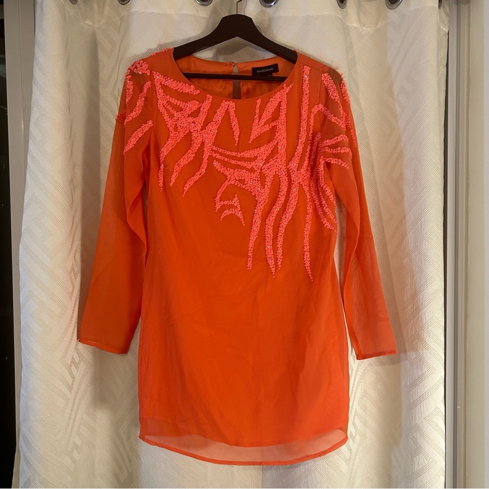 MARCIANO mini sequinned dress